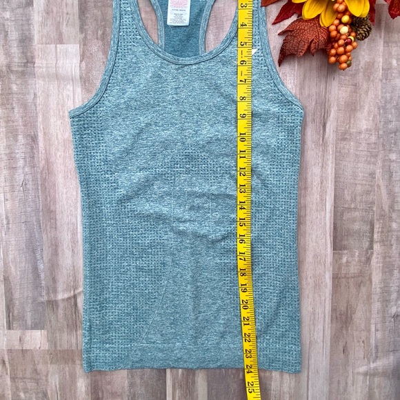 Gymshark vital seamless vest teal marl workout - Picture 4 of 8